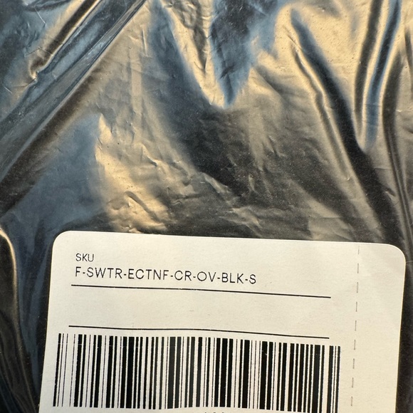 Everlane The ReNew Fleece Oversized Crew Sweatshirt Fuzzy Teddy Style NWT Size S - Picture 9 of 9